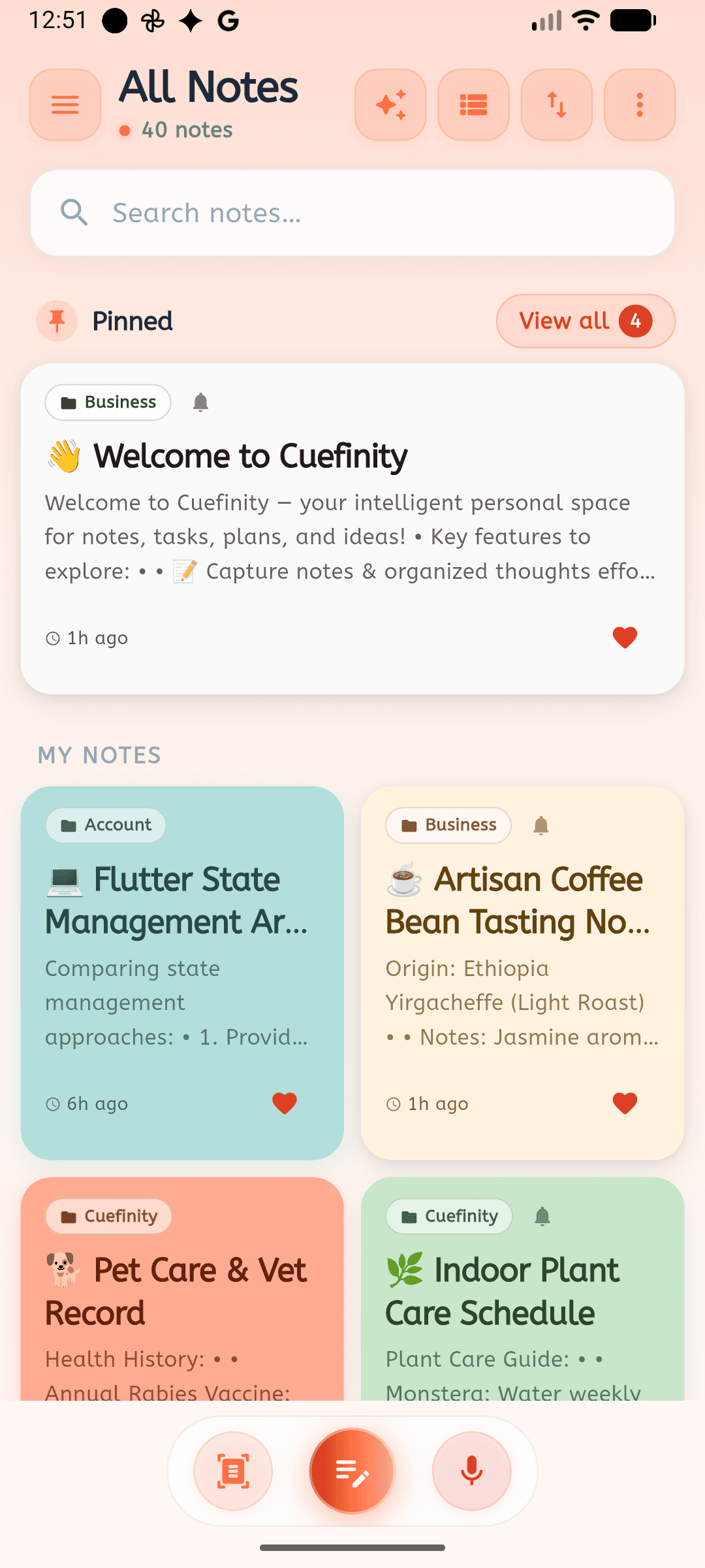 Cuefinity App Preview