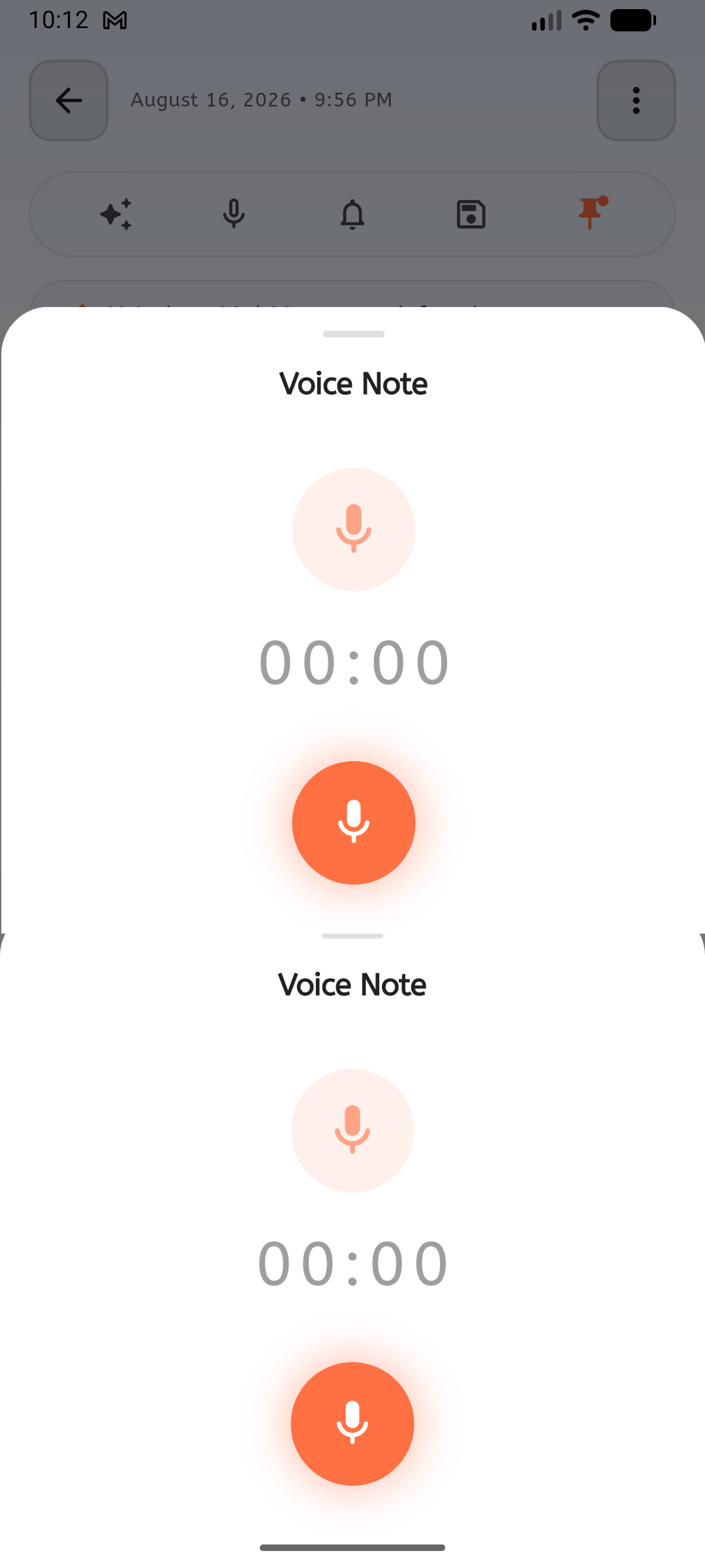 Cuefinity voice note recorder